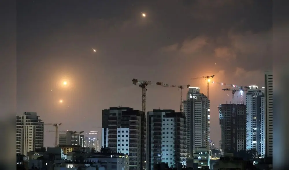 El ataque de Irán se suscito este viernes y puso en alerta en todo Israel. Foto: AFP El ataque de Irán se suscito este viernes y puso en alerta en todo Israel. Foto: AFP