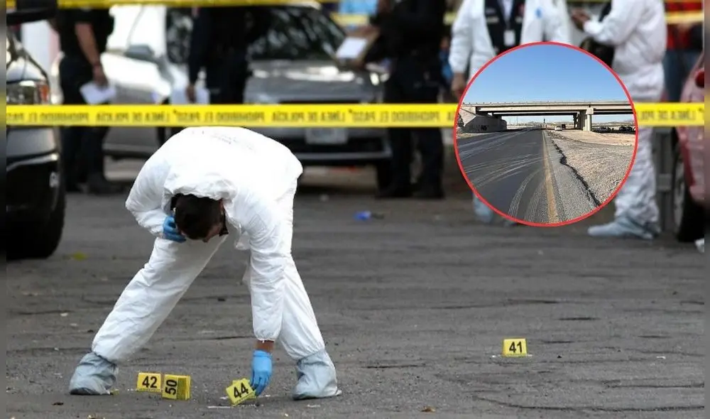 Cuelgan dos cuerpos en puente internacional de Ciudad Juárez, la policía mexicana no descarta que se tratase de un ajuste de cuentas.