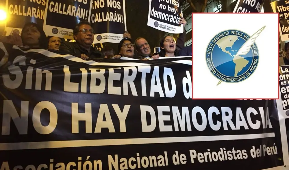 La Sociedad Interamericana de Prensa se pronunció sobre la situación en contra de periodistas en el Perú | Composición: LR. La Sociedad Interamericana de Prensa se pronunció sobre la situación en contra de periodistas en el Perú | Composición: LR.