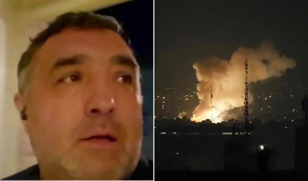 El chileno, Francisco Salgado vivió el ataque iraní desde su casa al sur de Jerusalén. Foto: Mega/AFP El chileno, Francisco Salgado vivió el ataque iraní desde su casa al sur de Jerusalén. Foto: Mega/AFP