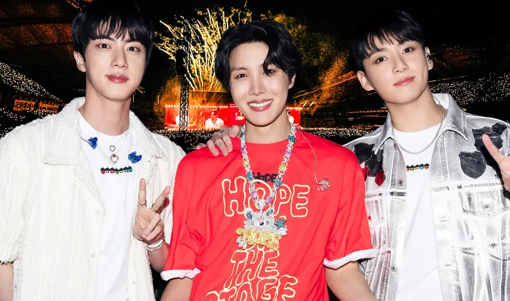J-Hope se presentó con Jin y Jungkook en su primer concierto. Foto: composición LR/BigHit