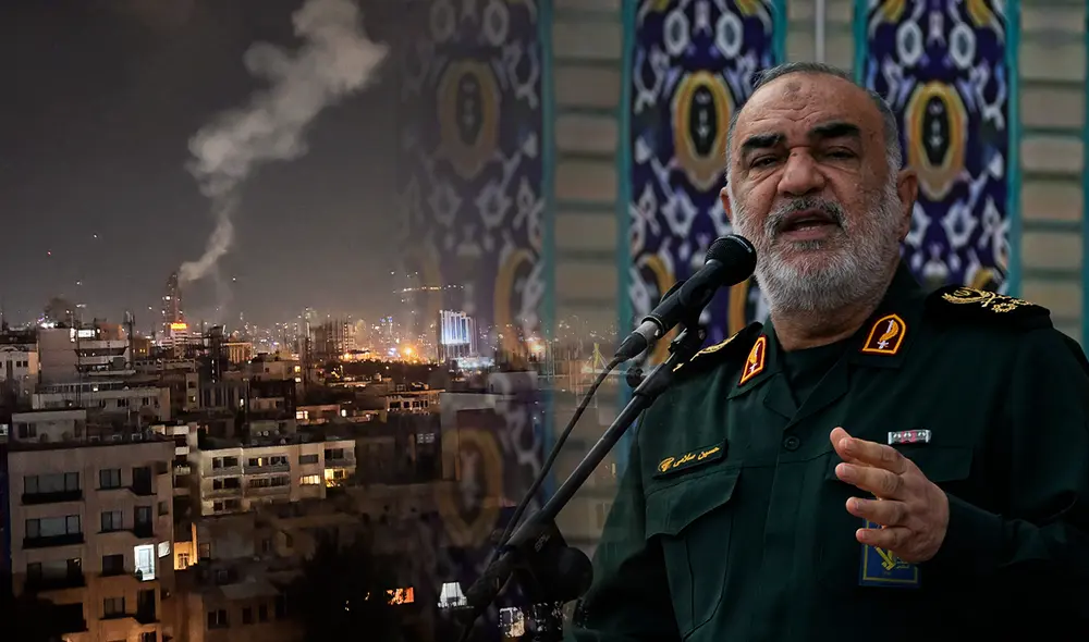 El general Hossein Salami, jefe de la Guardia Revolucionaria de Irán, fue eliminado durante la ofensiva aérea israelí.Foto: Composición LR/ AFP El general Hossein Salami, jefe de la Guardia Revolucionaria de Irán, fue eliminado durante la ofensiva aérea israelí.Foto: Composición LR/ AFP