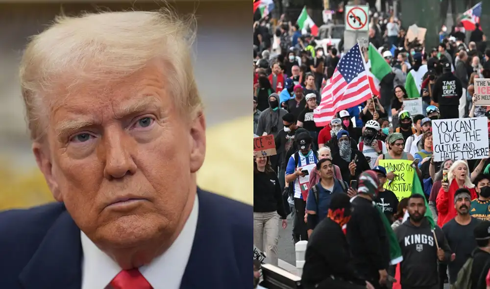 Miles de manifestantes se concentraron cerca de la vivienda de Trump en Florida.