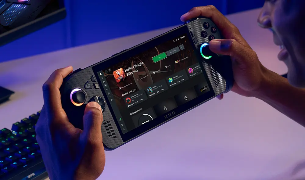 La consola tiene Windows 11 como software. Foto: Asus La consola tiene Windows 11 como software. Foto: Asus