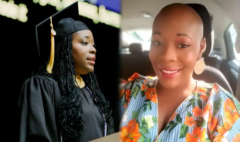 Starr Shamp es la joven madre que lucha contra el cáncer de mama y logró graduarse de la maestría en Estados Unidos.