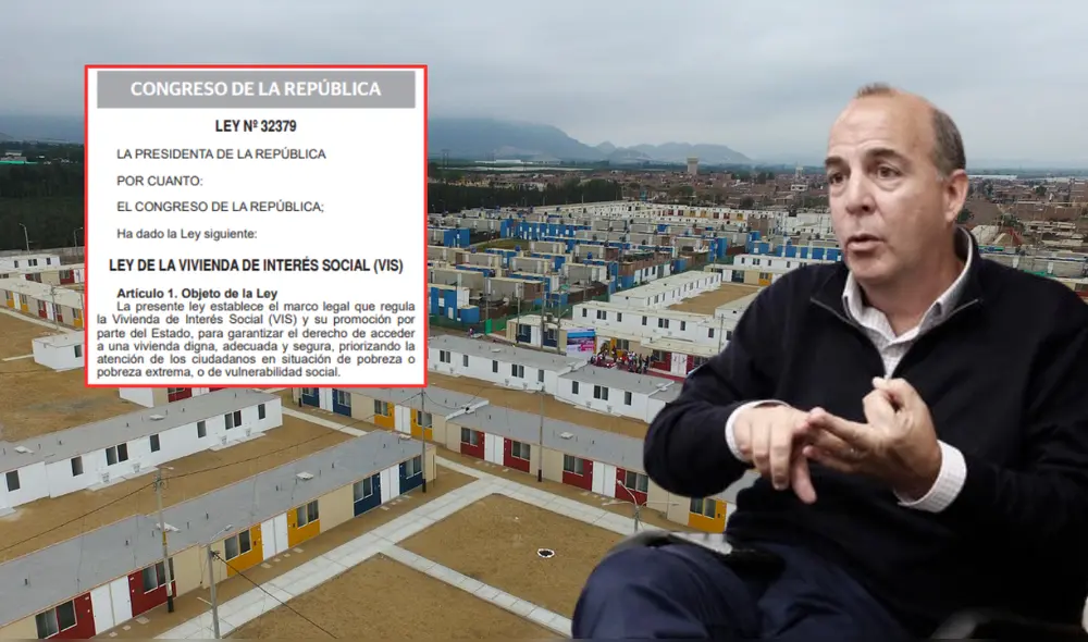 La nueva Ley de Vivienda de Interés Social no establece áreas mínimas de vivienda. Foto: composición/gobierno/captura de pantalla/Marco Cotrina/URPI-LR