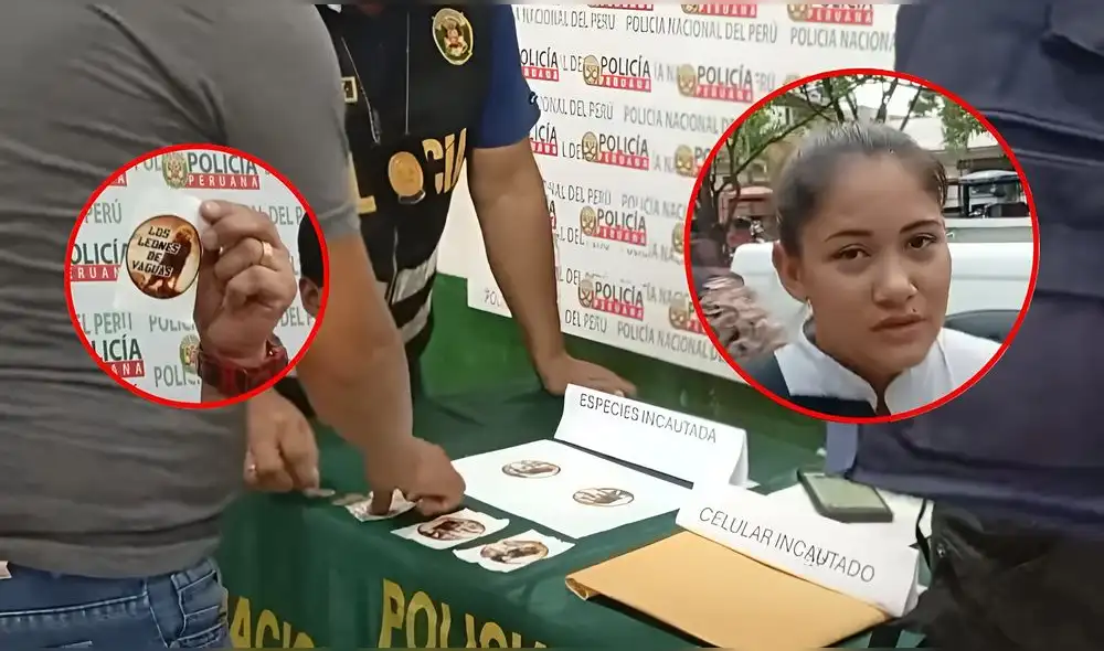 Extorsionadores marcaban negocios en Ucayali con stickers que contenían el nombre de su red delictiva. Foto: Composición LR