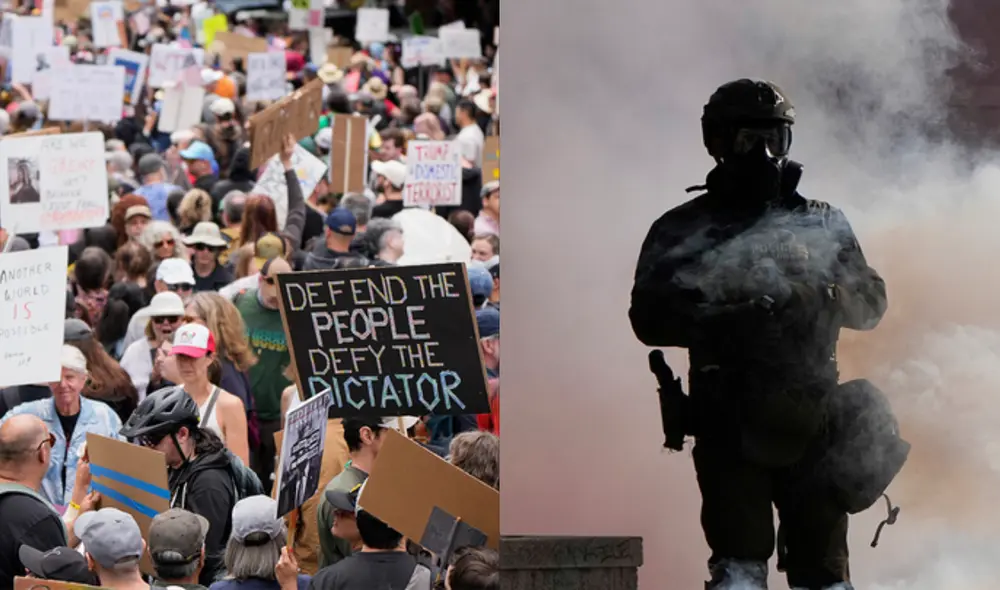 Manifestaciones en Portland termina con cuatro oficiales de ICE heridos.