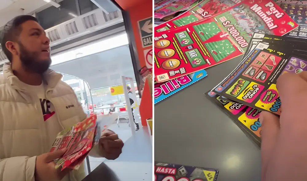 El youtuber peruano probó su suerte y compró varias cartillas de La Tinka con los S/100 que tenía ahorrados. Foto: composición LR/YouTube/Julio TV Oficial El youtuber peruano probó su suerte y compró varias cartillas de La Tinka con los S/100 que tenía ahorrados. Foto: composición LR/YouTube/Julio TV Oficial