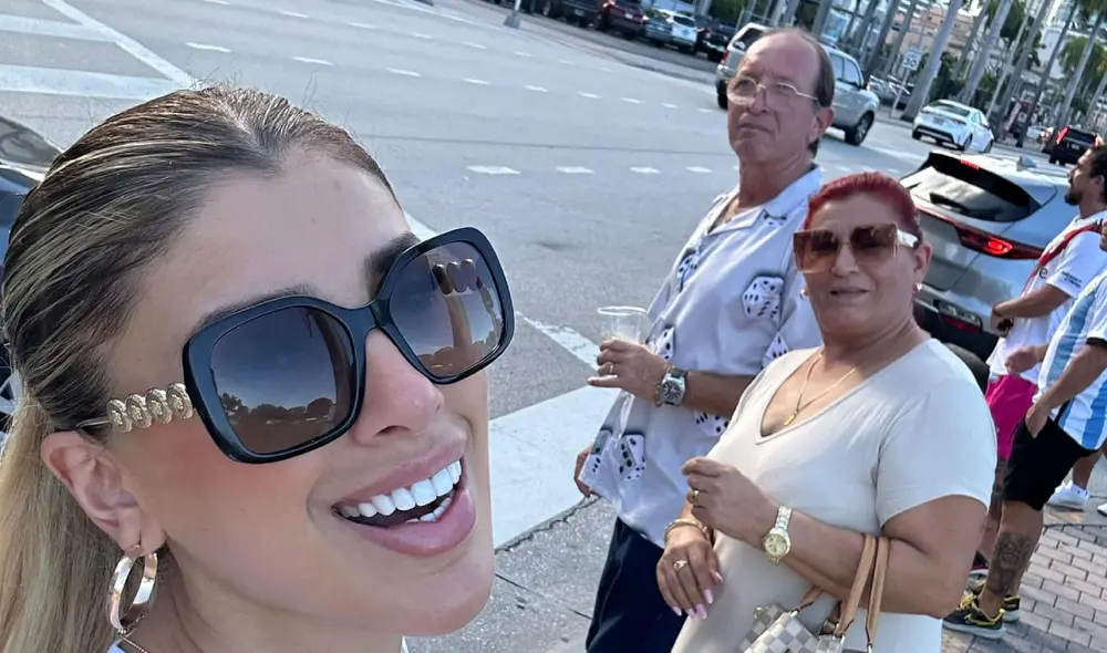 Yahaira Plasencia celebró a lo grande El Día del Padre. Foto: Facebook