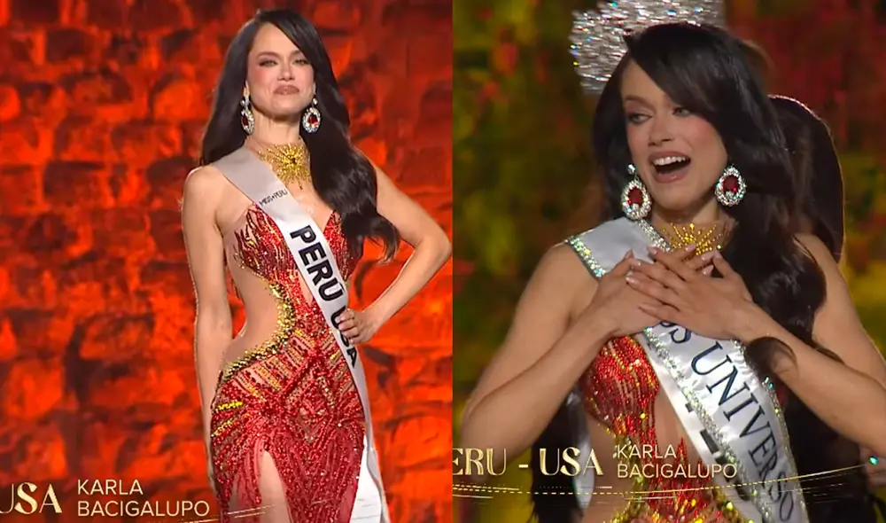 Karla Bacigalupo, representante de Miss Perú USA, fue coronada como la nueva Miss Perú 2025 en la gala celebrada el 15 de junio en Cusco, destacando por su discurso en quechua. Foto: captura Youtube Karla Bacigalupo, representante de Miss Perú USA, fue coronada como la nueva Miss Perú 2025 en la gala celebrada el 15 de junio en Cusco, destacando por su discurso en quechua. Foto: captura Youtube