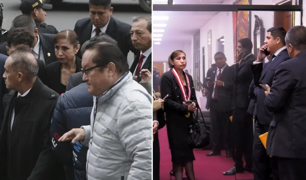 Patricia Benavides intentó ingresar al despacho de la fiscal de la Nación, Delia Espinoza. Foto: Composición/LR