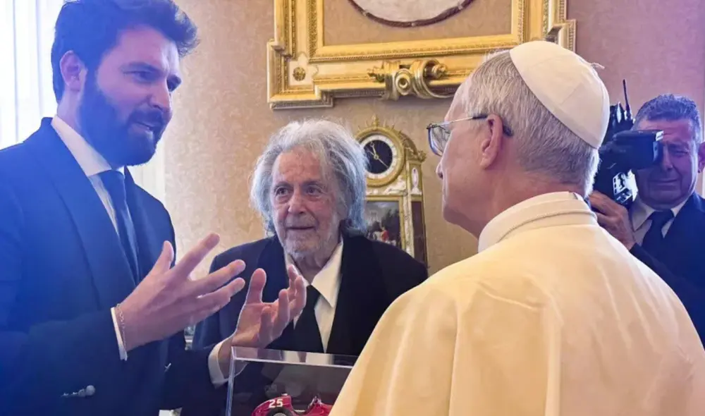 Al pacino es la primera estrella de Hollywood que vista al papa León XIV