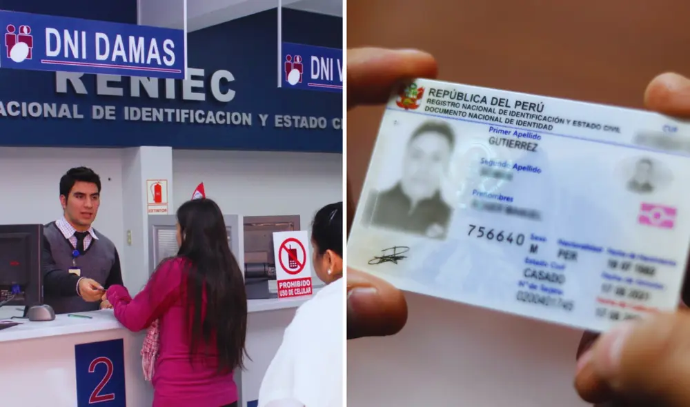 La página oficial de la Reniec muestra cinco tipos de estado durante el trámite del DNI en Perú.