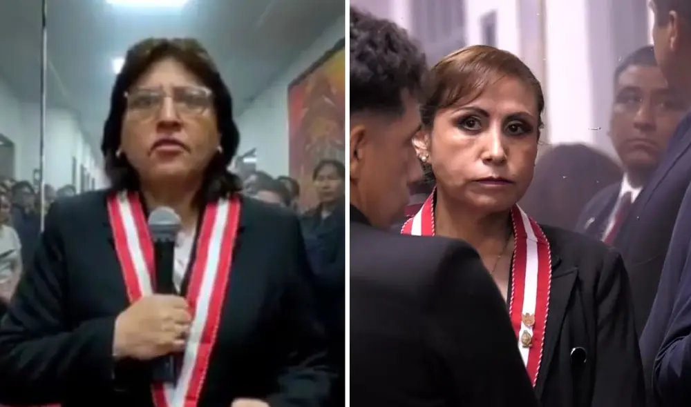 Delia Espinoza dirigió un mensaje a todos los trabajadores del Ministerio Público y aseguró que no dejará el cargo.Foto: composición LR Delia Espinoza dirigió un mensaje a todos los trabajadores del Ministerio Público y aseguró que no dejará el cargo.Foto: composición LR