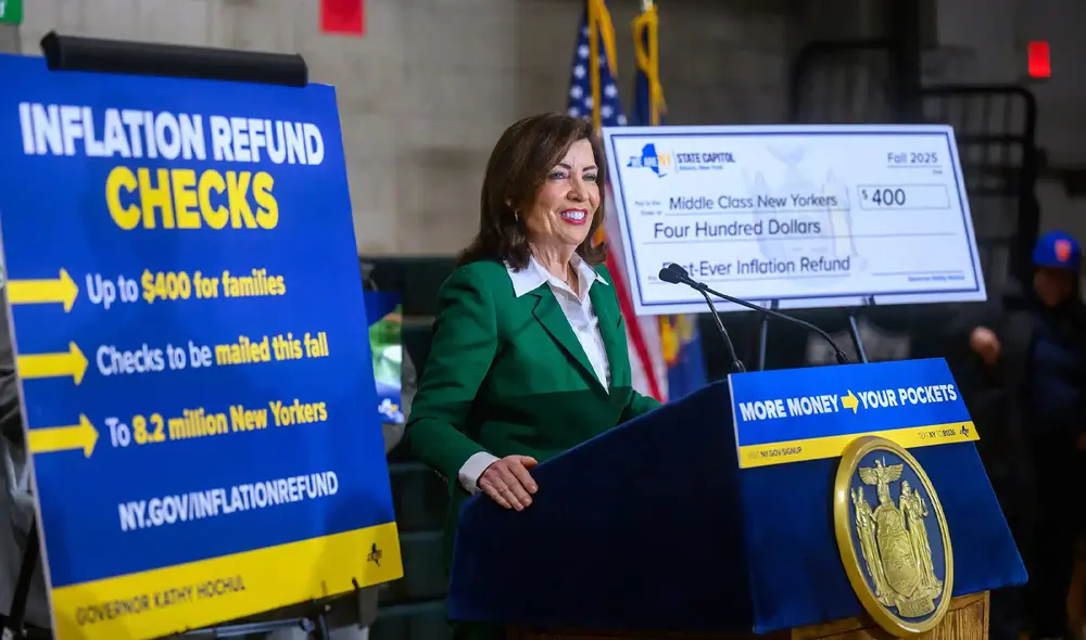 Kathy Hochul lanzará cheques de reembolso por inflación en Nueva York Kathy Hochul lanzará cheques de reembolso por inflación en Nueva York