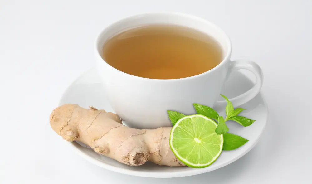 El té de jengibre con limón contiene múltiples propiedades curativas. Foto: Composición LR