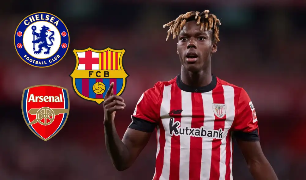 El FC Barcelona se encuentra en una posición favorable para fichar a Nico Williams. Foto: Composición LR/ AFP