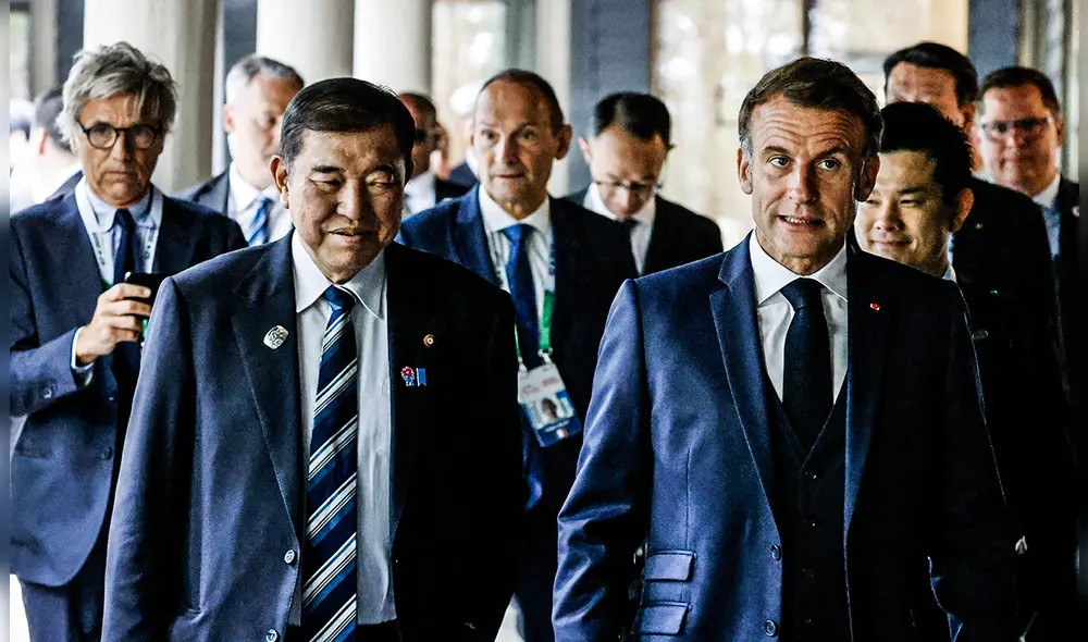 Los líderes del G7, reunidos este lunes en Canadá, emitieron una declaración conjunta. Foto: AFP.
