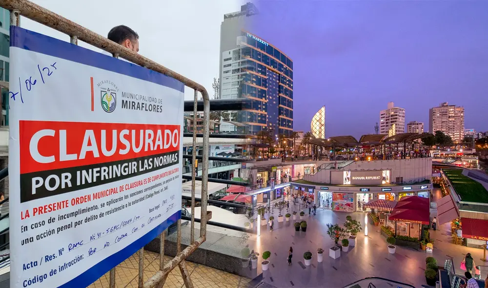 Cierran Larcomar de Miraflores. Foto: Rosa Quincho / Andina
