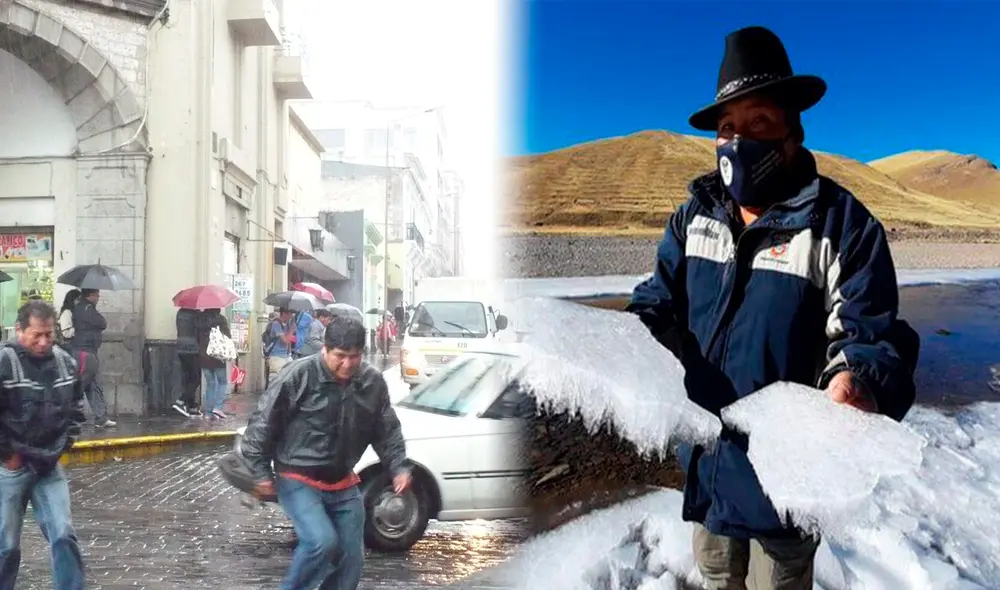 Frío en Arequipa se incrementa y podría llegar a los 0 grados. Foto: composición LR  / Andina