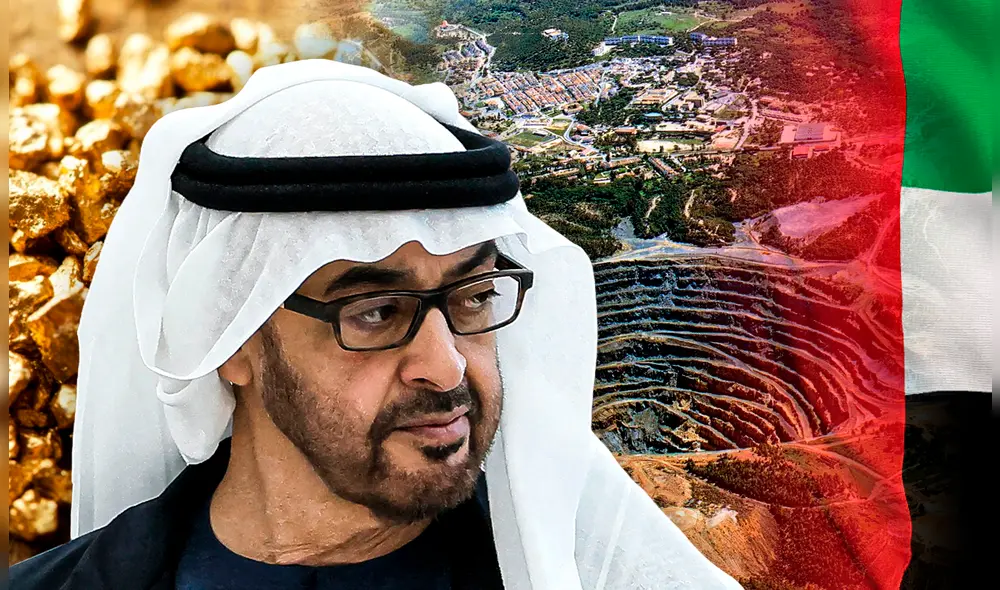 El ascenso de Emiratos como principal socio comercial aurífero de Perú es una tendencia reciente, pero sostenida. Foto: Composición LR/AFP/Yanacocha/Minem.