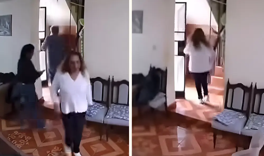 Cámaras captan el preciso momento del sismo en vivienda. Foto: composición LR/ TikTok Cámaras captan el preciso momento del sismo en vivienda. Foto: composición LR/ TikTok