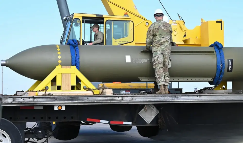 La GBU-57 de Estados Unidos es la única capaz de destruir la planta nuclear Fordow de Irán. Foto: Whiteman Air Force Base