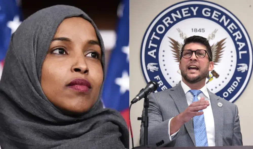 El fiscal James Uthmeier busca deportar a la congresista Ilhan Omar. El fiscal James Uthmeier busca deportar a la congresista Ilhan Omar.
