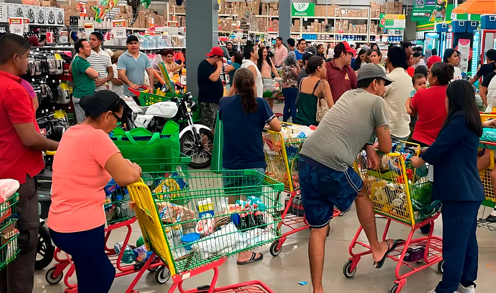 El huracán Erick generó compras masivas en Guerrero, una de las zonas afectadas. El huracán Erick generó compras masivas en Guerrero, una de las zonas afectadas.