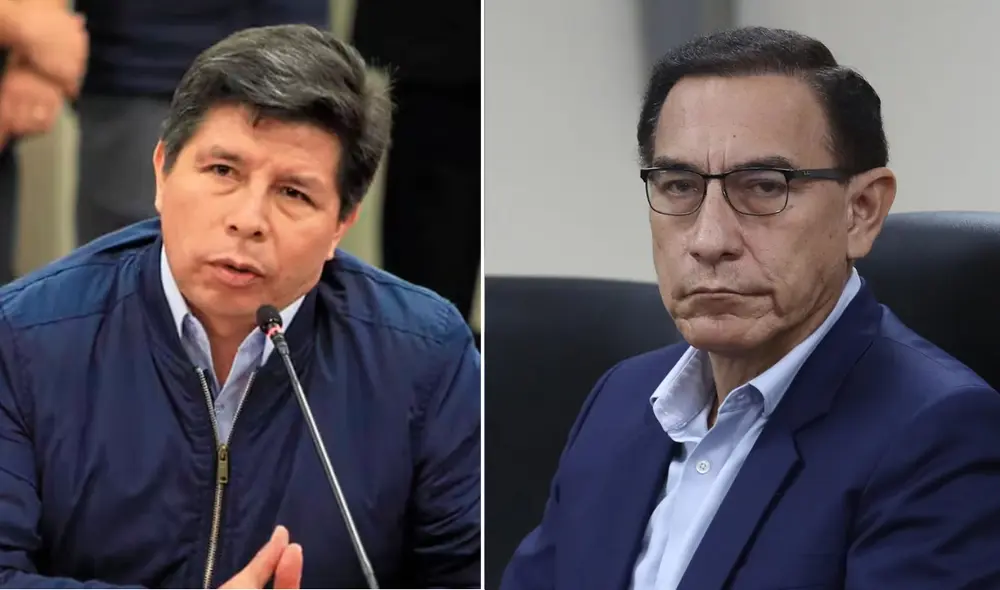 Martín Vizcarra se mostró a favor de indultar a Pedro Castillo. Foto: Composición/LR