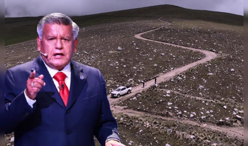 Terreno donde se ubicaría el nuevo Challapalca. Foto: composición LR/ Andina/ Gore La Libertad