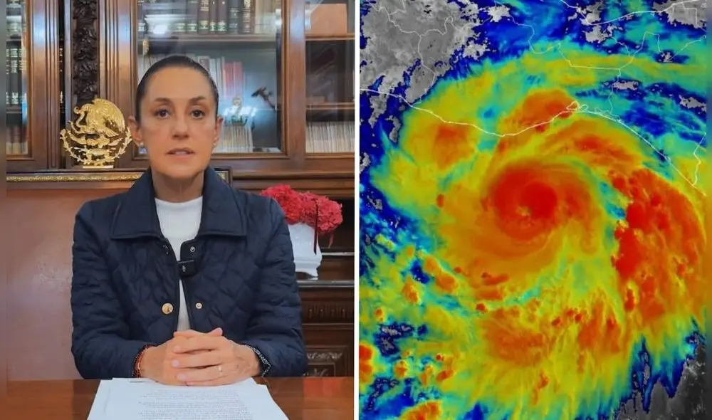 Claudia Sheinbaum confirmó que destructivo huracán Erick impactará esta madrugada en Oaxaca y Guerrero. Claudia Sheinbaum confirmó que destructivo huracán Erick impactará esta madrugada en Oaxaca y Guerrero.