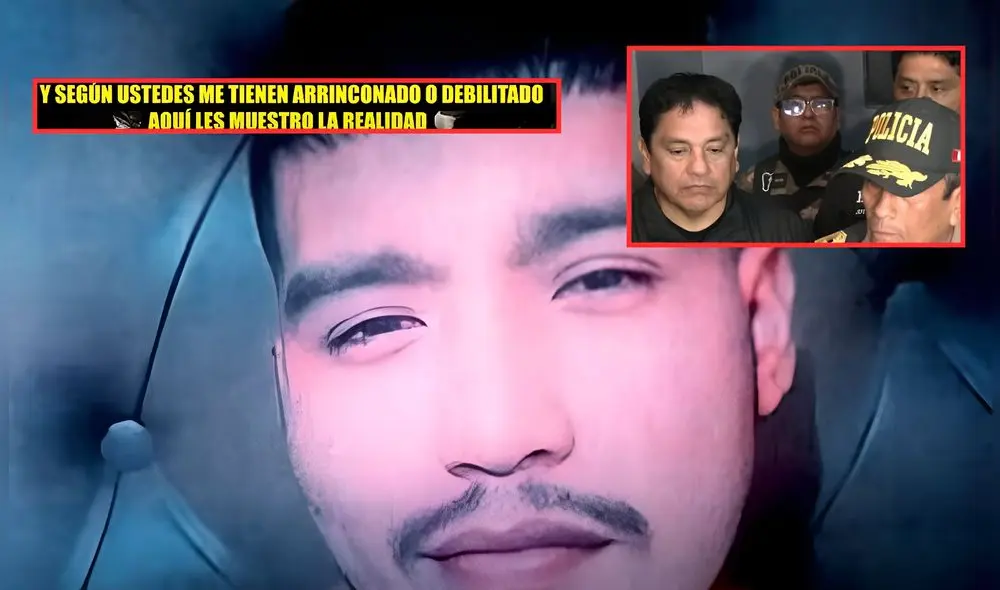 El 'Monstruo' habría amenazados a altos mandos de la PNP. Foto: Composición LR/CDN/Captura de pantalla de Youtube