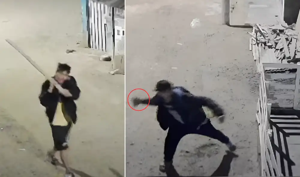 Usaba palos o piedras para atacar propiedades de los vecinos en Carabayllo. Foto: Composición LR/ATV Noticias