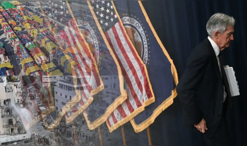 Fed recorta su proyección de crecimiento del PBI para 2025. Foto: composición/AFP Fed recorta su proyección de crecimiento del PBI para 2025. Foto: composición/AFP