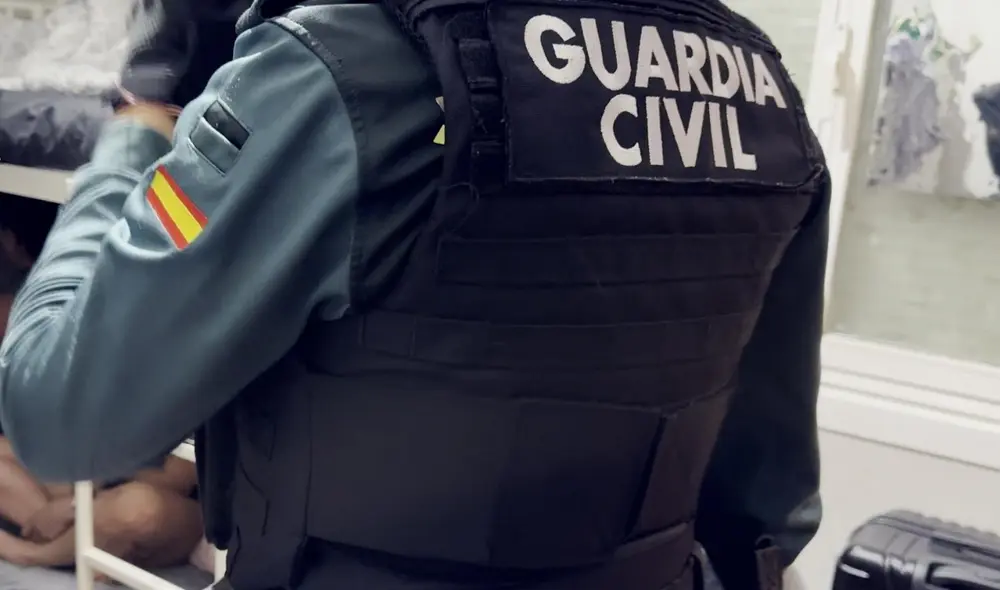La intervención policial permitió rescatar a las víctimas y recoger evidencias del funcionamiento de la organización criminal. Foto: Guardia Civil Española