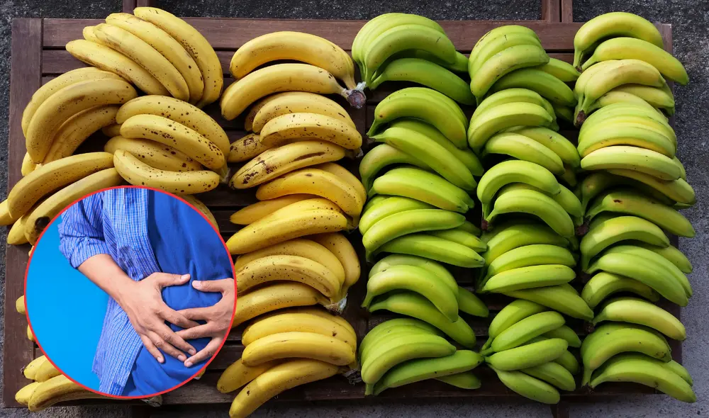 El plátano verde ayuda a prevenir el cáncer de colon. Foto: Composición LR