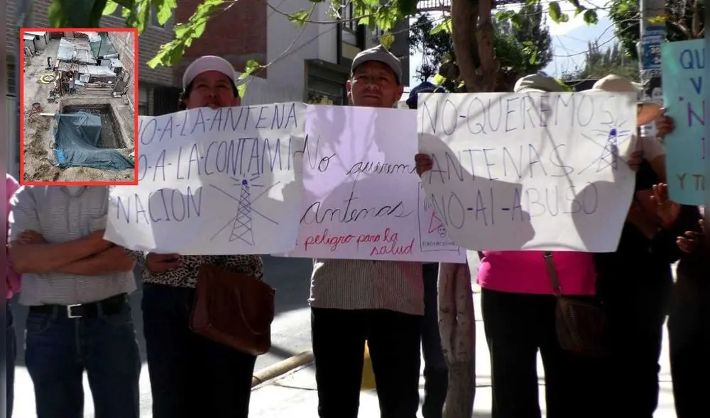 Retiran antena instalada en casa sin previo aviso tras denuncia de vecinos en Arequipa. Foto: Composición LR/Mirelia Quispe