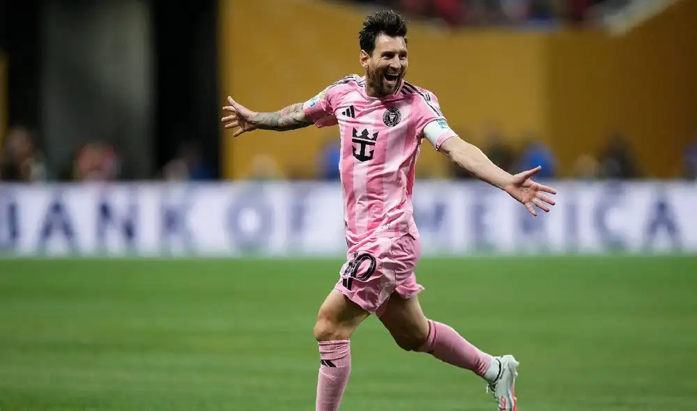 Lionel Messi celebra el tanto del triunfo del Inter Miami. Lionel Messi celebra el tanto del triunfo del Inter Miami.