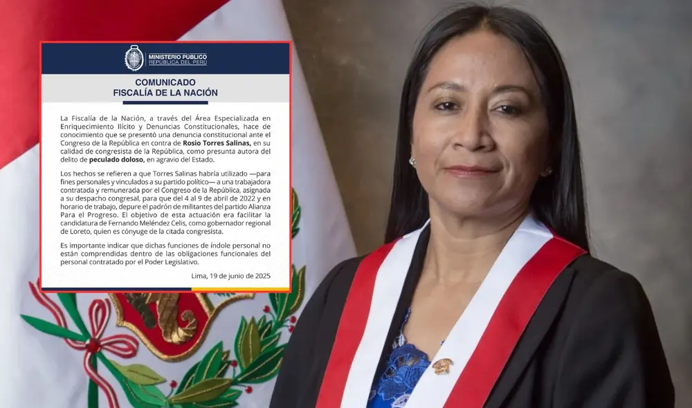 Ministerio Público presentó denuncia contra Rosio Torres, congresista de APP | Composición: LR. Ministerio Público presentó denuncia contra Rosio Torres, congresista de APP | Composición: LR.