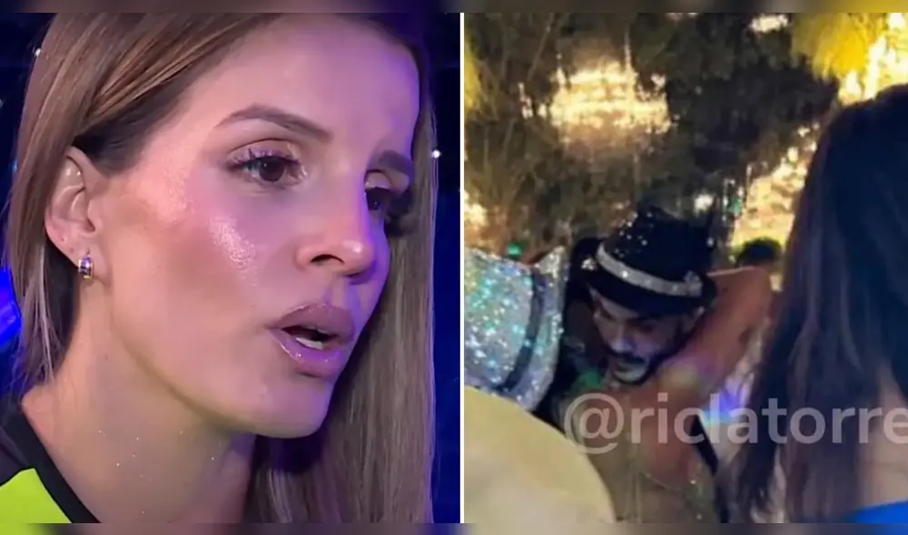 Alejandra Baigorria confiesa tener evidencias contundentes sobre el abrazo entre Vania Bludau y Mario Irivarren en su boda. Foto: Composición LR/captura América TV/Difusión