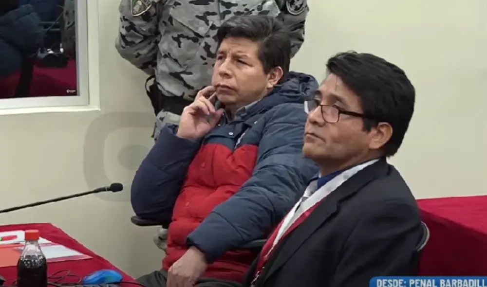 Pedro Castillo no tomará la palabra durante la audiencia de este viernes 20. Foto: captura de pantalla/Justicia TV