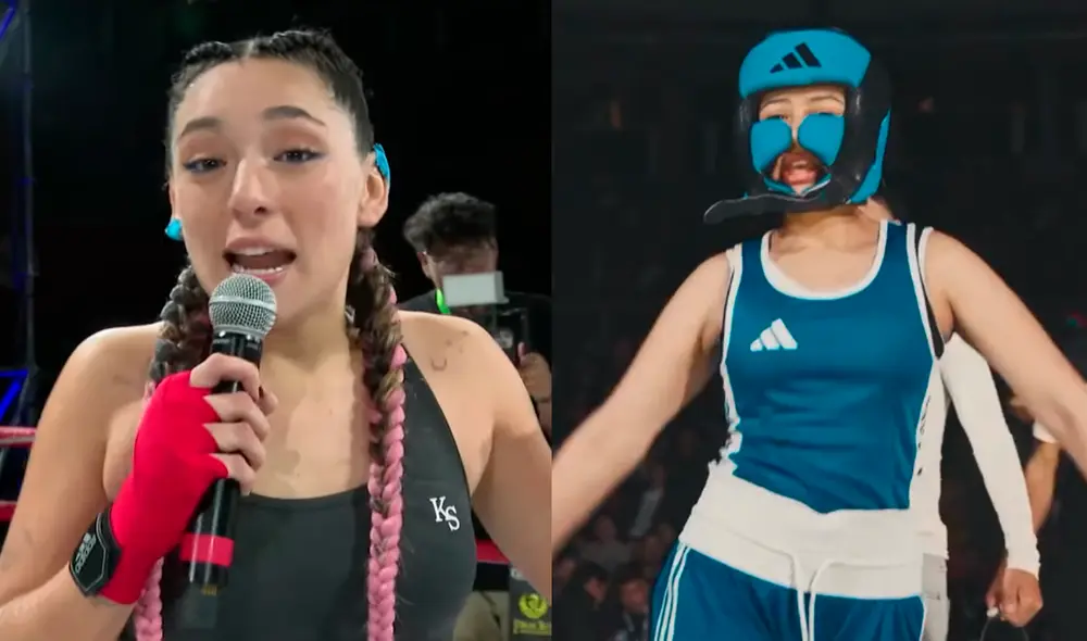 Bryana Pastor y Saori Soudre protagonizaron la primera pelea de 'Celebrity Combat Perú 2'. Fotos: captura/Youtube Zalo