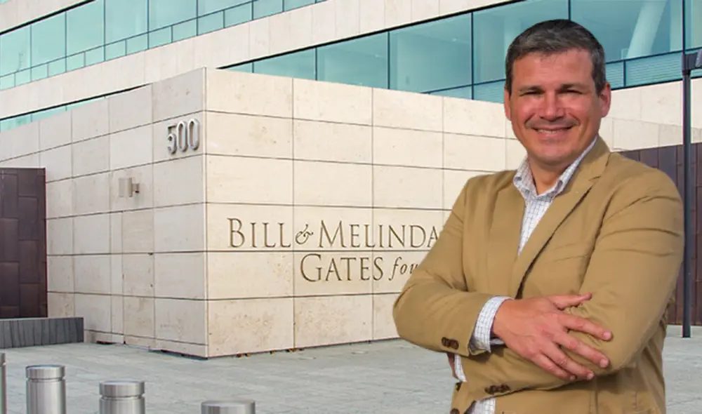 El peruano Iván Orbegozo trabajó en la fundación de Bill Gates en Estados Unidos desde el 2007 hasta el 2023. Foto: composición LR/Pharmabiz.NET/UDEP
