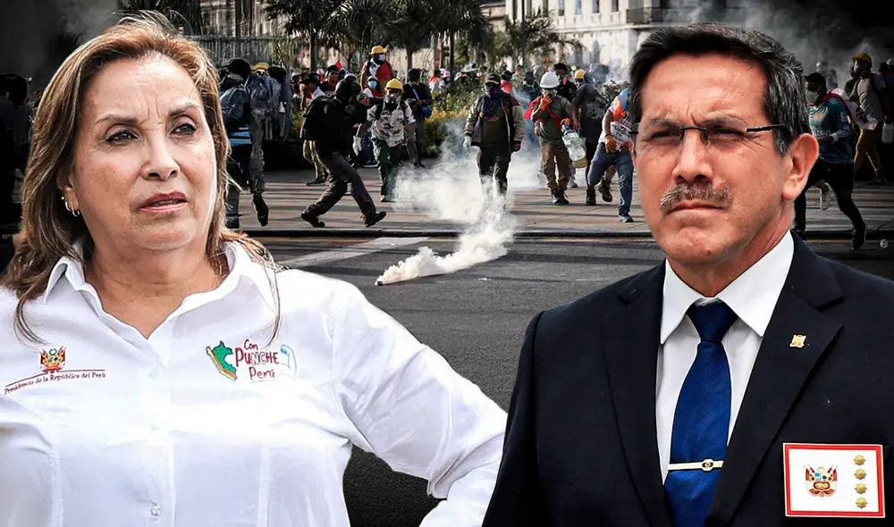 Anotaciones confirmarían que el Gobierno organizó la narrativa de 'terruqueo' contra los manifestantes. Foto: composición de Ariana Espinoza/LR Anotaciones confirmarían que el Gobierno organizó la narrativa de 'terruqueo' contra los manifestantes. Foto: composición de Ariana Espinoza/LR