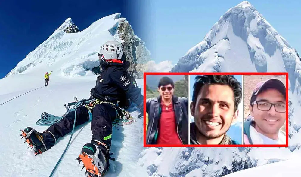 Tres montañistas se encuentran desaparecidos en el nevado Artesonraju en Huaraz.