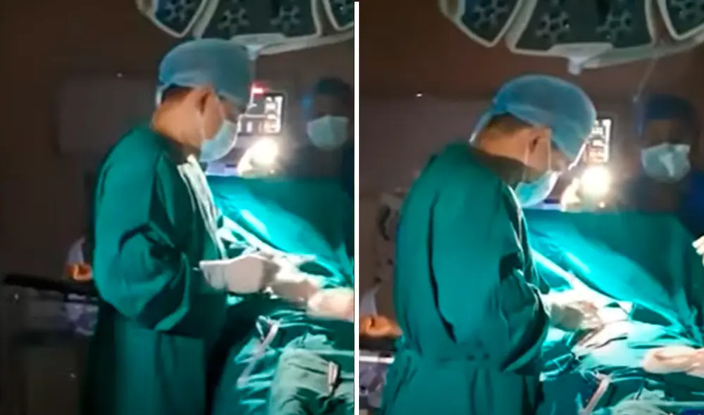 Pese a la situación, los médicos continuaron con la intervención quirúrgica. Foto: Difusión