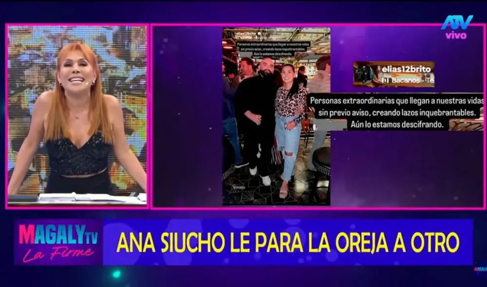 Magaly Medina opinó sobre una reciente foto de Ana Siucho y afirmó que estaría separada de Edison Flores.