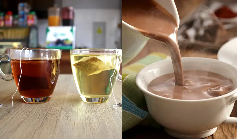 Hay bebidas calientes peruanas como el emoliente y chocolate caliente que ayudan a combatir el frío. Foto: Composición LR/ Kio Estaciones/ GQ México